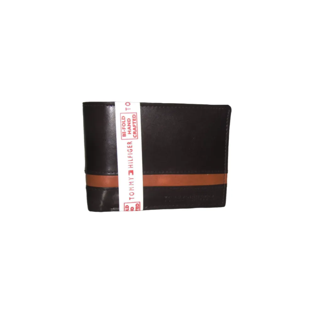 Tommy Hilfiger Leather Wallet Brown (7 Slots)